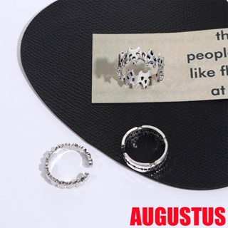 Augustus เครื่องประดับแหวนนิ้วมือรูปหัวใจรักสไตล์เกาหลีสําหรับผู้หญิง