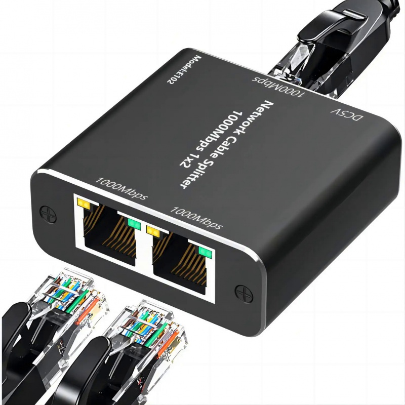 Network splitter Ethernet splitter for 2 PC laptop Network RJ45 ...