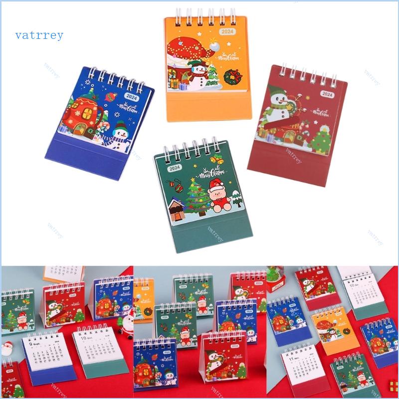Va 2024 ปฏิทินตั้งโต๊ะ ขนาดเล็ก รายเดือน 09 2023 ถึง 12 2024 Shopee