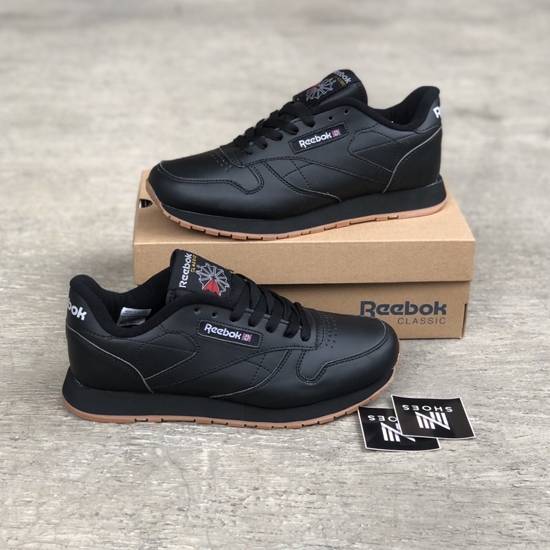 Reebok Classic Leather White Gum Sepatu | Shopee Thailand