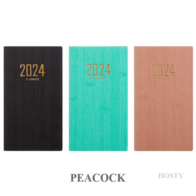 Pea 2024 สมุดโน้ต แพลนเนอร์ ขนาด A6 365 วัน แบบพกพา สําหรับสํานักงาน