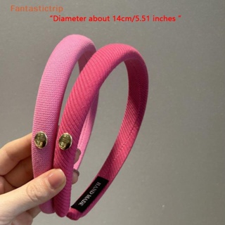 Fantastictrip Pink Series Hair Headband With Gold Label