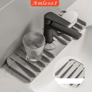 [Amleso1] แผ่นฟองน้ําระบายน้ํา สําหรับอ่างล้างจาน เคาน์เตอร์ ห้องซักรีด