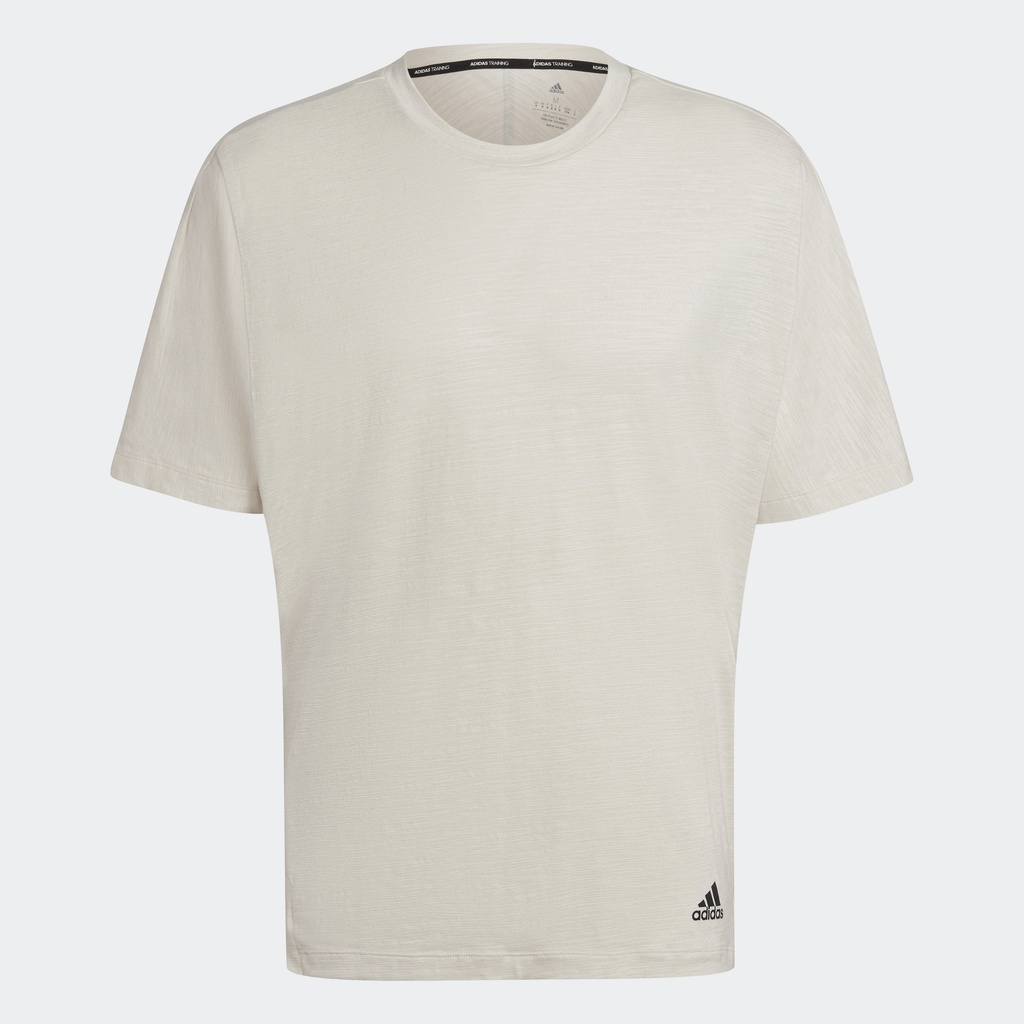 adidas-เทรนนิง-เสื้อยืดเทรนนิง-well-being-ผู้ชาย-สีเบจ-hc4158