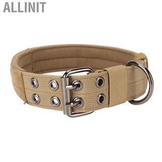 Allinit Military Dog Collar Adjustable Nylon Training with Heavy Duty Metal Buckle for Medium Large Dogs h