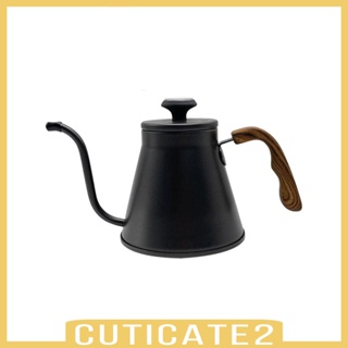 [Cuticate2] กาต้มน้ําชา กาแฟ ด้ามจับไม้ น้ําหนักเบา กันรอยขีดข่วน 1000 มล. สําหรับปิกนิก บ้าน