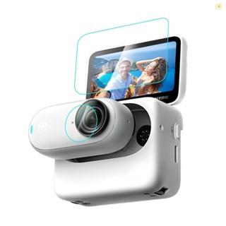 Banana_pie PULUZ ฟิล์มกระจกนิรภัยกันรอยหน้าจอ กันฝุ่น สําหรับกล้อง Insta360 GO3 2 ชิ้น