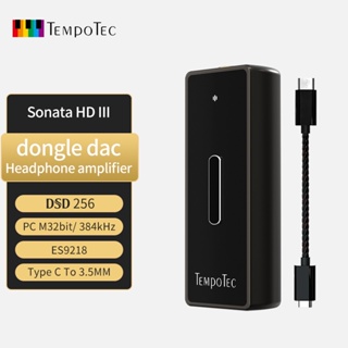 Tempotec Sonata HD III เครื่องขยายเสียงหูฟัง USB Type C เป็น 3.5 มม. HiFi USB DAC CS43131 สําหรับ Android PC MAC