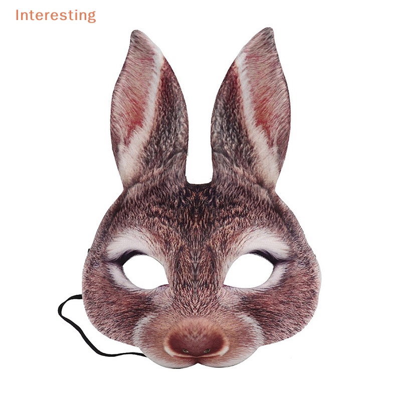 interesting-หน้ากากคอสเพลย์-eva-รูปหัวกระต่าย-ครึ่งหน้า-สําหรับผู้ใหญ่-ปาร์ตี้ฮาโลวีน-1-ชิ้น