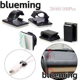 Blueming2 คลิปพลาสติก มีกาวในตัว สําหรับจัดเก็บสายเคเบิ้ล 20 60 100 ชิ้น