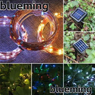 Blueming2 โคมไฟลวดทองแดง พลังงานแสงอาทิตย์ กันน้ํา สําหรับกลางแจ้ง