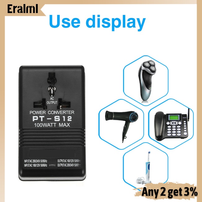 eralml-หม้อแปลงแรงดันไฟฟ้าคู่-100w-น้ําหนักเบา-ทนอุณหภูมิสูง-ac-110v-120v-to-220v-240v