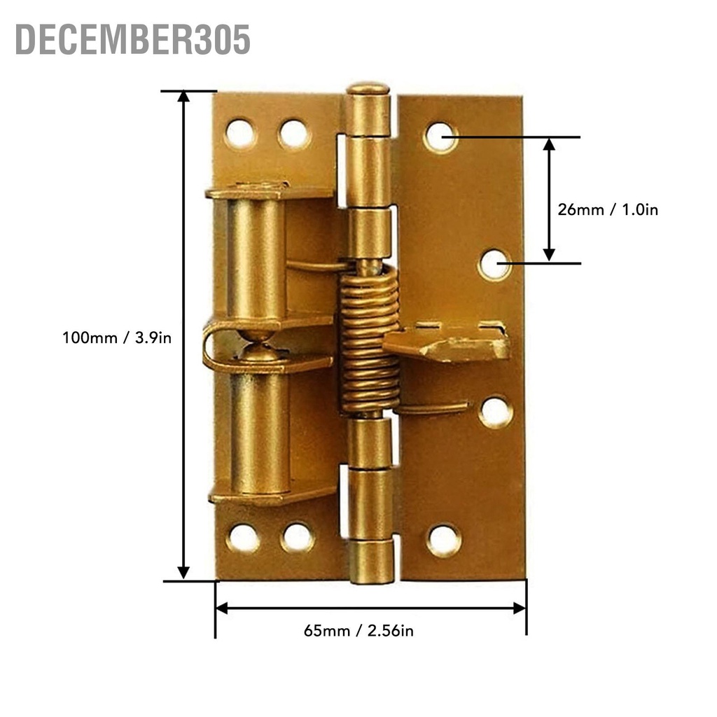 december305-บานพับสปริงประตูปิดตัวเองสปริงโหลดบานพับอุปกรณ์ฮาร์ดแวร์สำหรับเฟอร์นิเจอร์ประตูตู้