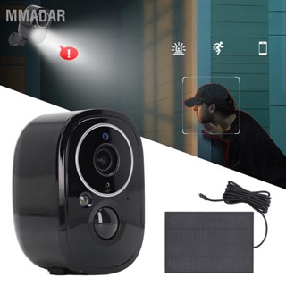  MMADAR กล้องรักษาความปลอดภัยพลังงานแสงอาทิตย์ 3MP WIFI ไร้สายสมาร์ท PIR Human Detection HD Night Vision กล้องรักษาความปลอดภัยกลางแจ้ง