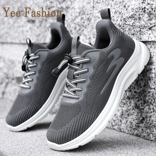 YEE Fashion รองเท้าผ้าใบผู้ชาย รองเท้าลำลองผู้ชาย  ท้าผ้าใบแฟชั่น สไตล์เกาหลี กีฬากลางแจ้ง ทำงาน ท้าลำลอง XYD2390VS4 37Z230913