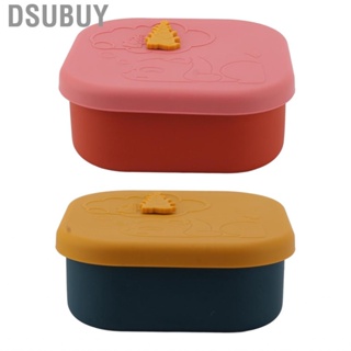 Dsubuy Lunch Box  Multifunctional  Storage Container Safe Silicone Odor Isolation Saving Space Durable Portable for Picnic School