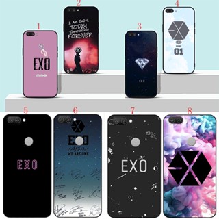 เคสโทรศัพท์มือถือแบบนิ่ม ลายโลโก้ EXO สีดํา สําหรับ Realme C21Y C25 C25S C20 XT X2 Narzo 50i H16