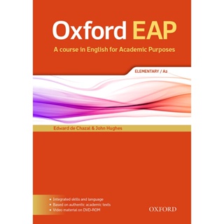 Bundanjai (หนังสือเรียนภาษาอังกฤษ Oxford) English for Academic Purposes A2 : Students Book +DVD (P)