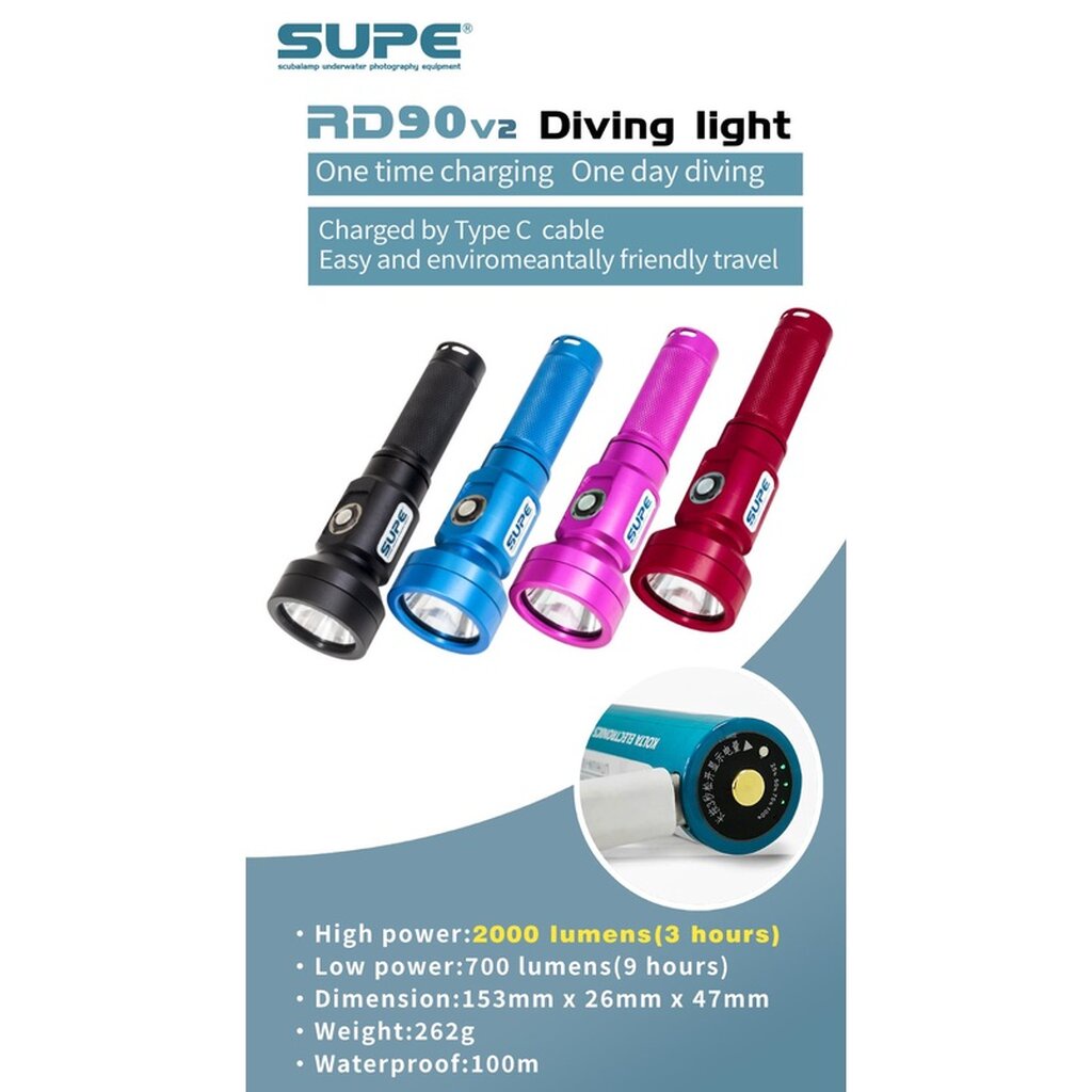 supe-ไฟฉายดำน้ำ-rd90v2-led-diving-light-for-recreational-diving-tech-diving-blackwater-2000-lumen
