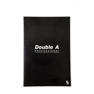 Double A สมุดนักเรียนตัดเก้า Professional 70 แกรม 24 แผ่น สีดำ