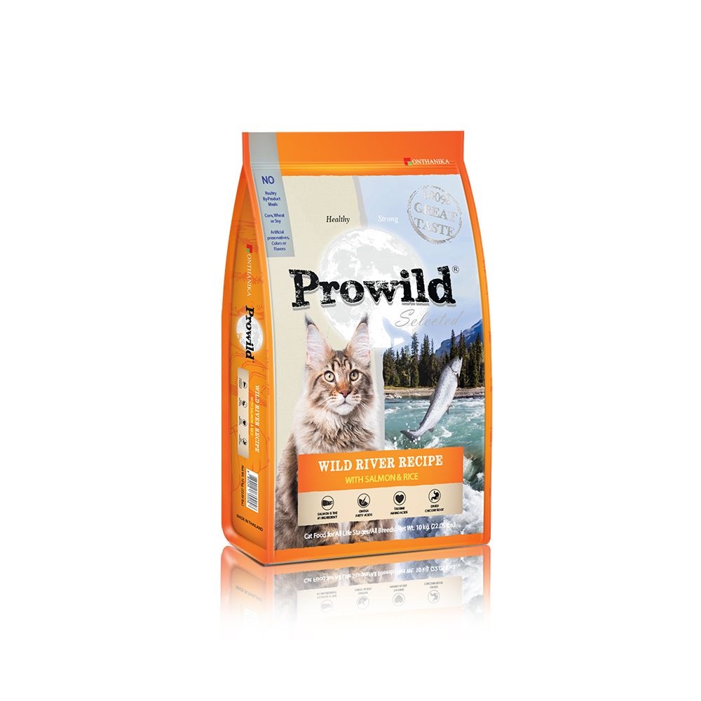 [10Kg] Prowild โปรไวลด์ อาหารแมวทุกสายพันธุ์/ทุกช่วงวัย สูตรปลาแซลมอน ...