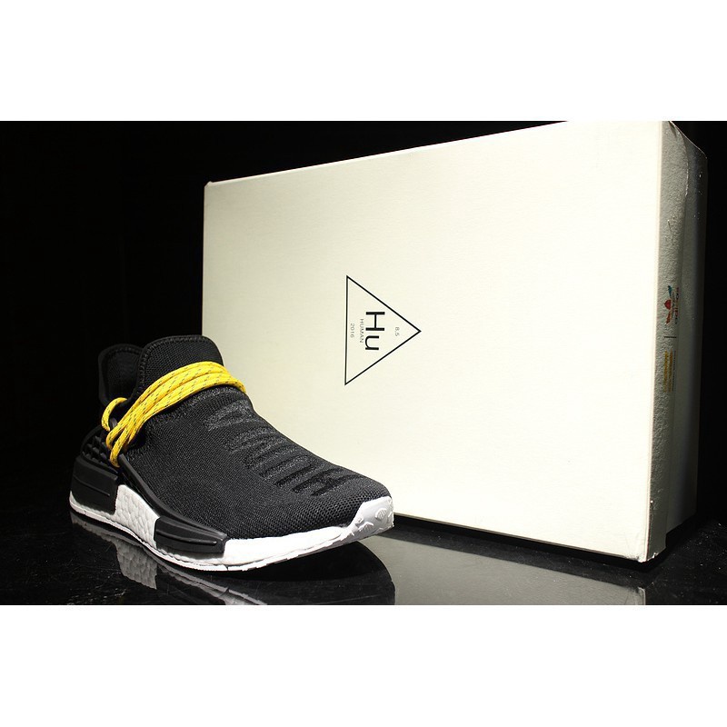 nmd human race black white