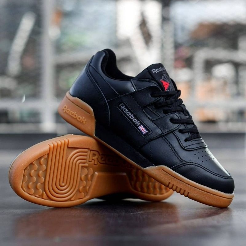 Reebok Classic WORKOUT PLUS Black Black Gum Sol Shopee Thailand