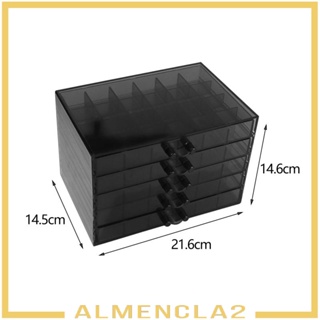 [Almencla2] กล่องอะคริลิคใส 120 ช่อง อเนกประสงค์ สําหรับเก็บเครื่องประดับ ต่างหู แหวน สร้อยคอ