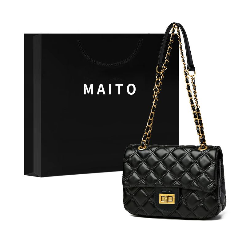 maito-advanced-sense-niche-design-bag-female-new-lingge-chain-small-square-bag-simple-fashion-single-shoulder-bag-female
