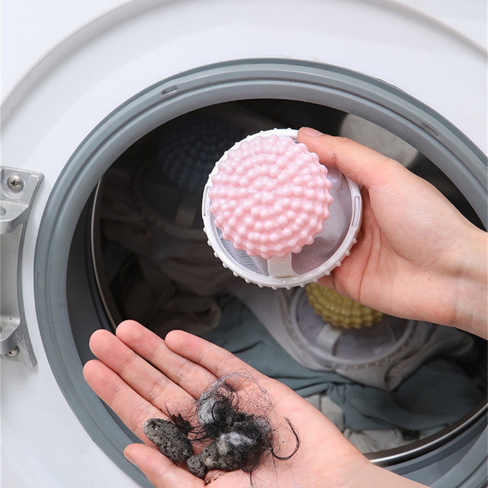 เครื่องซักผ้าเว้า-นูนกรองวัตถุลอยถุงตาข่ายกรองผมremoverผมทำความสะอาดเสื้อผ้าสอง-in-oneซักผ้าป้องกันball-bri