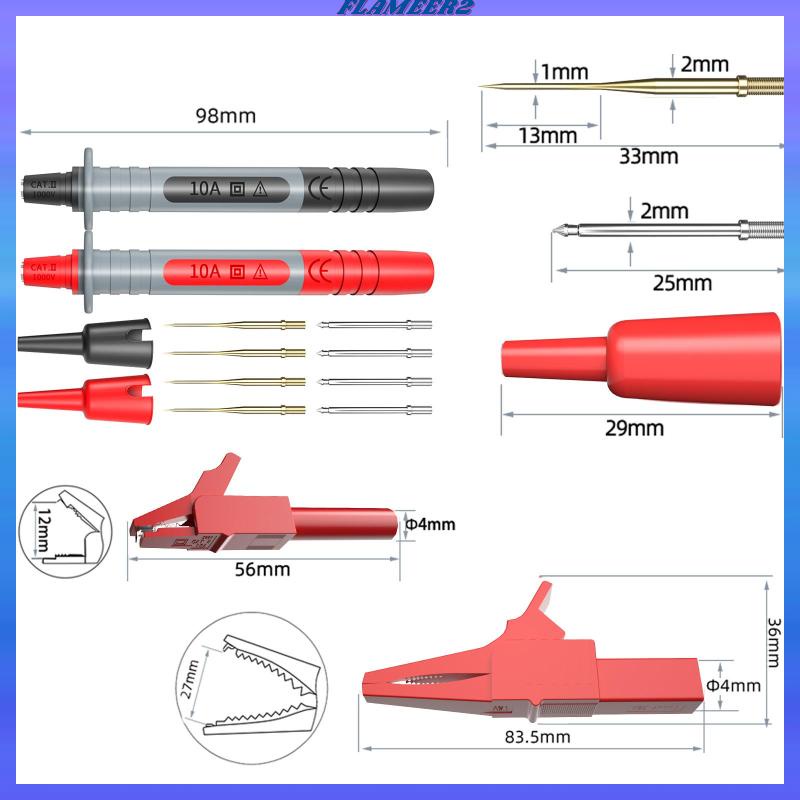 flameer2-ชุดทดสอบมัลติมิเตอร์-ตะกั่วทดสอบไฟฟ้า-แบบมืออาชีพ