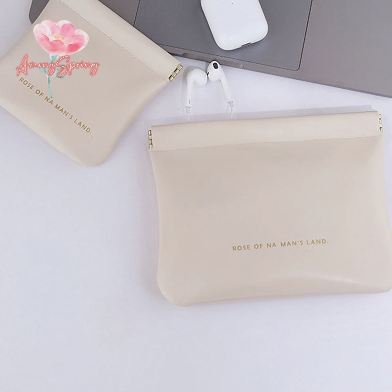 amongspring-gt-กระเป๋าใส่เหรียญ-ผ้าอนามัย-แบบพกพา-ขนาดเล็ก-สไตล์มินิมอล