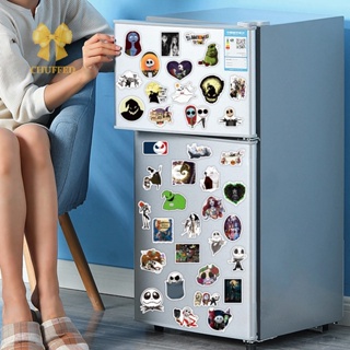 Chuffed&gt; สติกเกอร์ ลายการ์ตูนผีฮาโลวีนน่ารัก สําหรับติดตกแต่งโน้ตบุ๊ก แล็ปท็อป ตู้เย็น กีตาร์ ของเล่นเด็ก 50 ชิ้น