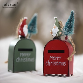 JULYSTAR กล่องจดหมายขนาดเล็ก Old Man กล่องจดหมาย Retro จี้คริสต์มาสตกแต่งคริสต์มาสรูปแบบ Props