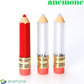 Anemone หลอดลิปบาล์ม พลาสติกใส ทรงดินสอ ขนาดเล็ก 5 มล. เติมได้ DIY
