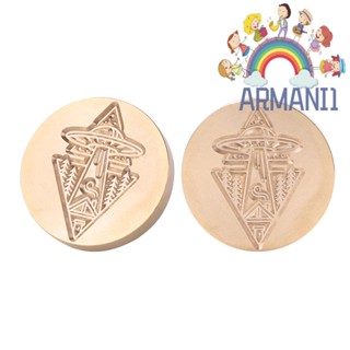 [armani1.th] ชุดแสตมป์ขี้ผึ้ง หัวทองแดง สไตล์เรโทร DIY (UFO002)