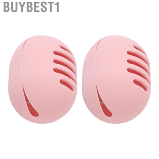 Buybest1 Makeup Sponge Holder  Durable Pink Double Sides Breathable 2pcs Easy To Use Beauty Egg Storage Box for Bathroom Business Trip
