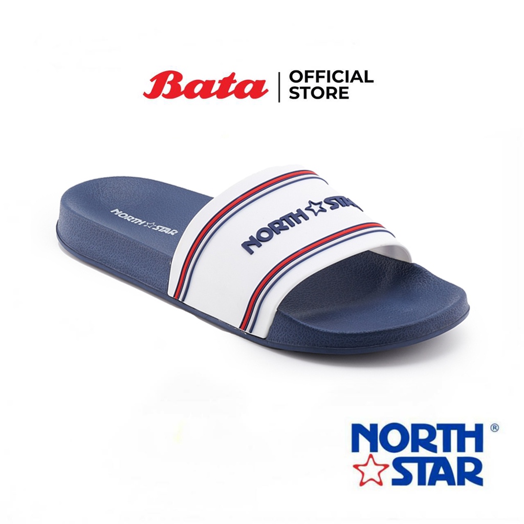 bata-บาจา-north-star-รองเท้าแตะแบบสวม-น้ำหนักเบา-สวมใส่ง่าย-สำหรับผู้ชาย-รุ่น-nash-สีดำ-8616608-สีขาว-8611608-สีกรมท่า-8619608