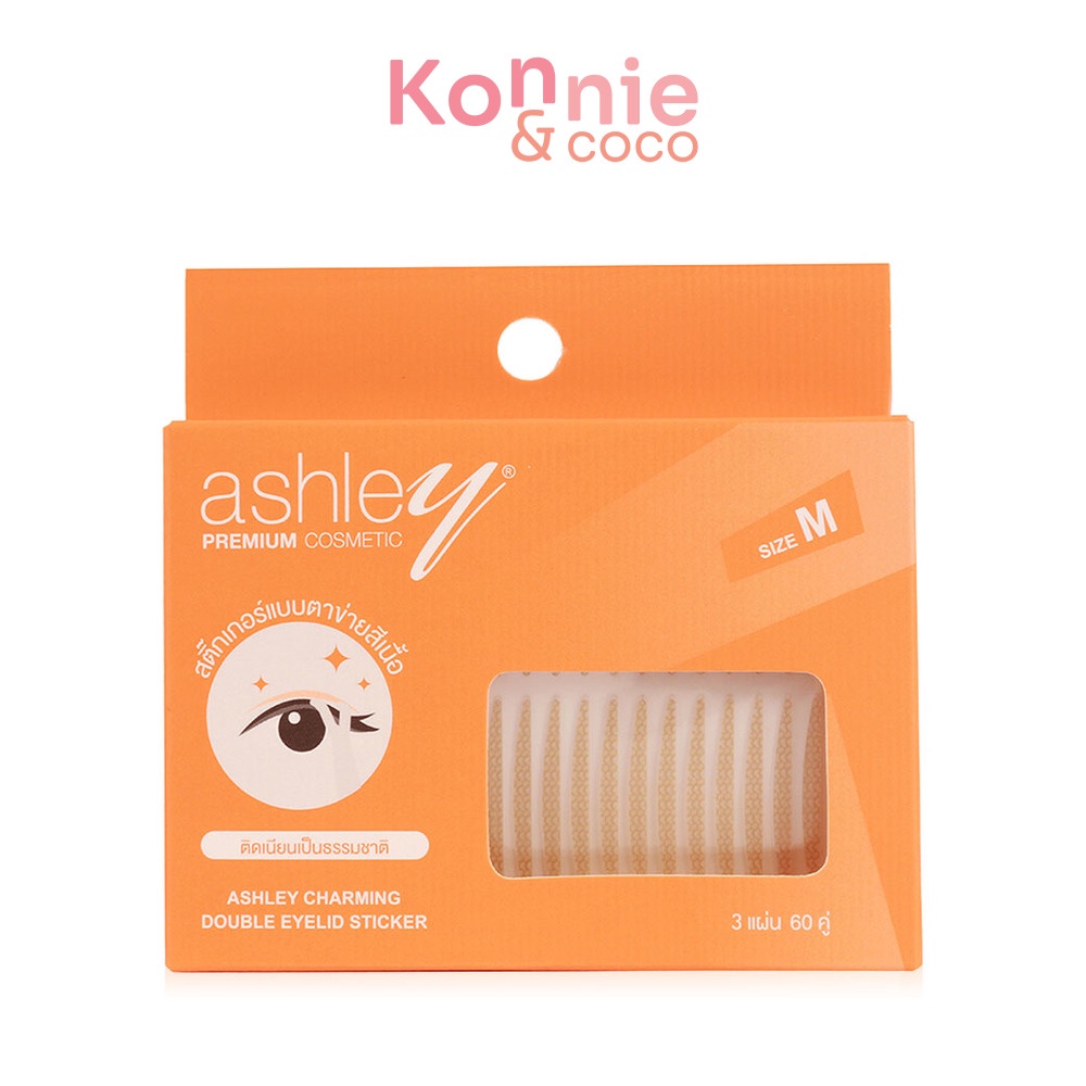 ashley-charming-double-eyelid-sticker-60-pairs-no-01-size-s-สติ๊กเกอร์ติดตาสองชั้น-ไซส์-s-60-คู่-สีเนื้อแบบธรรมชาติ