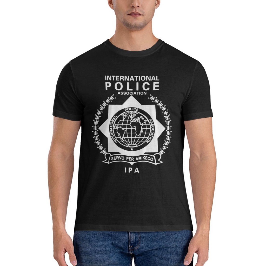 Interpol Logo International Police เสื้อยืดผู้ชายคุณภาพสูง | Shopee ...