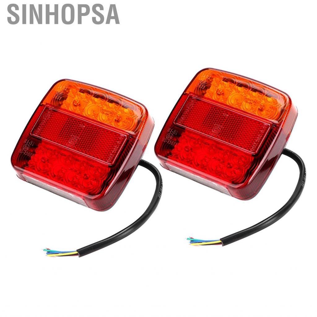 Sinhopsa 2pcs 12V 20LEDs Boat Truck Trailer Rear Tail Light Indicator