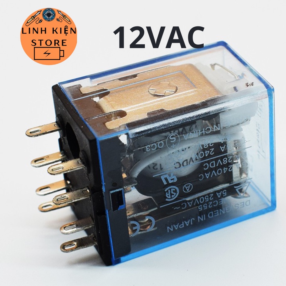รีเลย์ รีเลย์ Omron MY2NJ - 12VAC 5A แท้ - ชนิดพินเล็ก 8 พิน | Shopee ...