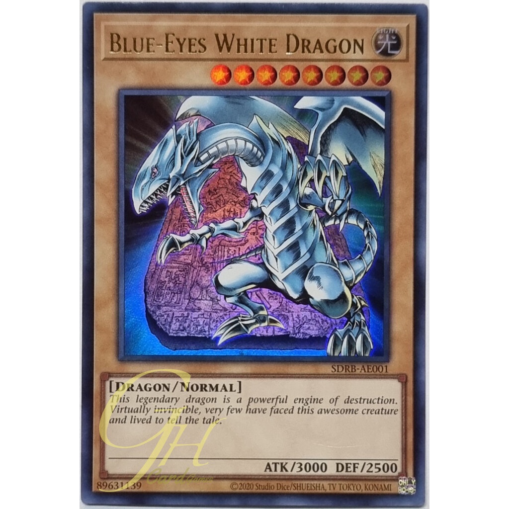 Yugioh [SDRBAE001] BlueEyes White Dragon (Ultra Rare) Shopee Thailand