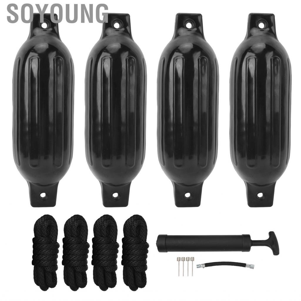 Soyoung Inflatable Boat Bumper Kit Protective Ribbed Buoys Docking for