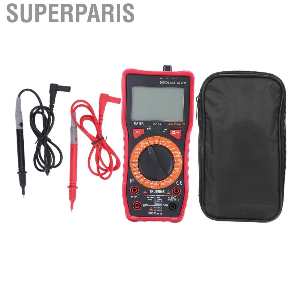 Superparis Handheld Multimeter Multifunctional Digital for Home