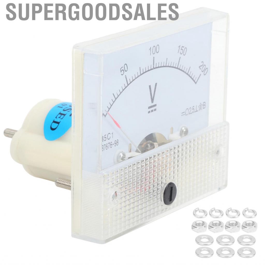 Supergoodsales Panel Meter Pointer DC Voltmeter Clear Scale for Power