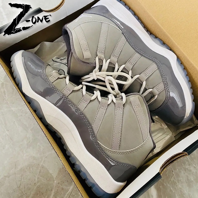 ♞AJ11 For Kids Air Jordan 11 " Bred 2019 " " Cool Grey " Basketball