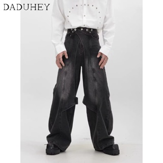 DaDuHey🔥 American Style Retro Washed All-Match Straight Jeans 2023 New Trendy Ins Fashionable Loose Casual Pants