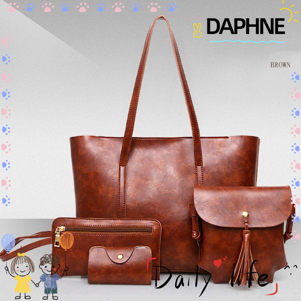 daphne-กระเป๋าถือ-กระเป๋าสะพายไหล่-สะพายข้าง-หนัง-pu-ความจุสูง-สีพื้น-สําหรับแม่-และเด็ก
