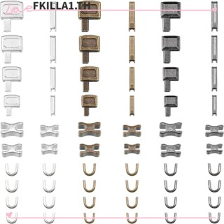 Faccfki ชุดอุปกรณ์หมุดโลหะ มีซิป 3 สี สําหรับซ่อมแซมเสื้อแจ็กเก็ต 3 5 8 10